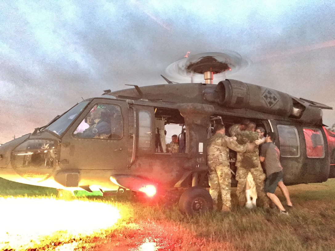 U.S. Army Reserve aviators respond to Hurricane Harvey