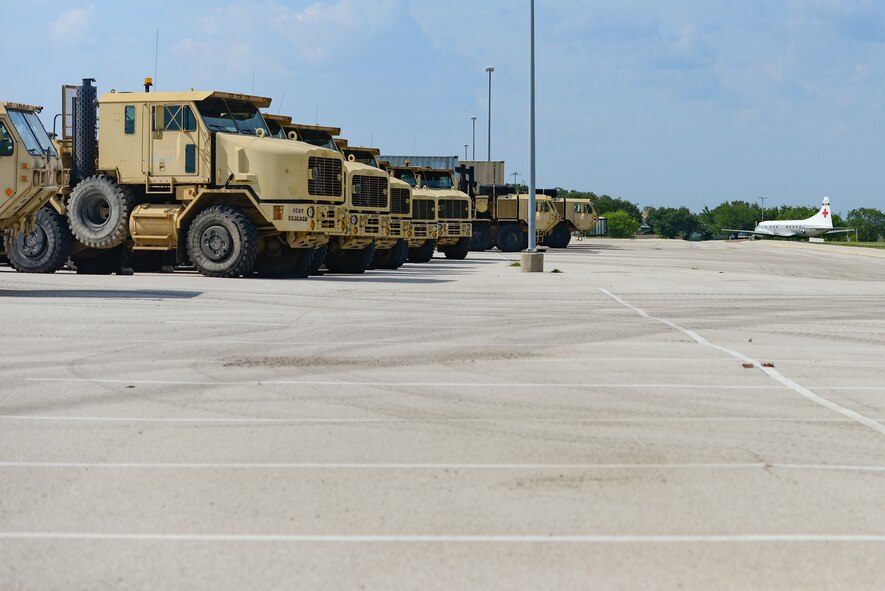 502nd Logistical Readiness Squadron and 59th Medical Wing Airmen transport military personnel Sept. 2, 2017, at Joint Base San Antonio-Lackland, Texas.