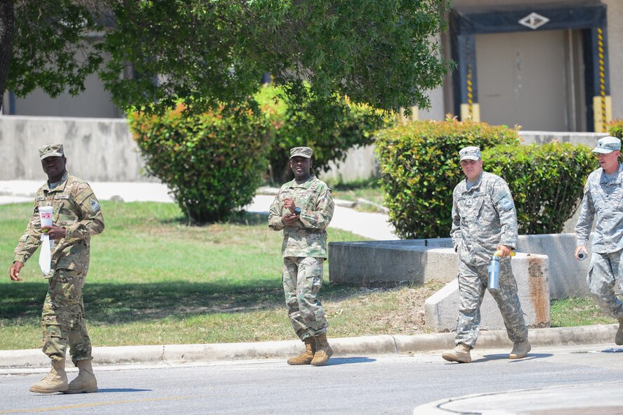 502nd Logistical Readiness Squadron and 59th Medical Wing Airmen transport military personnel Sept. 2, 2017, at Joint Base San Antonio-Lackland, Texas.
