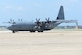 A Royal Canadian Air Force CC-130J Hercules arlift arrives at Joint Base San Antonio-Lackland Kelly Fied, Texas carrying humanitarian supplies from the government of Canada to aid in Hurricane Harvey relief efforts Sept. 3, 2017. The supplies included pediatric necessities like baby formula, blankets, cribs and other similar items. The RCAF airlift flew in from 8 Wing Trenton, Ontario, Canada.