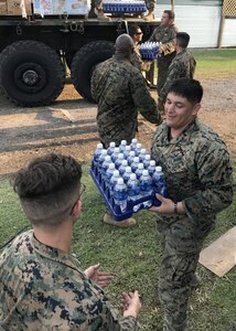 14th Marines and MWSS-473 transport supplies to Hurricane relief efforts