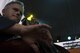 U.S. Air Force Staff Sgt. Joseph Whitt, U.S. Air Forces in Europe jazz band bass, strums the strings of his bass during the band’s performance for the 73rd anniversary of the Slovak National Uprising in Banská Bystrica, Slovakia, Aug. 29, 2017. The USAFE band represents unique international musical heritage, building and preserving partnerships through official multi-national military and international community outreach events. (U.S. Air Force photo by Senior Airman Tryphena Mayhugh)