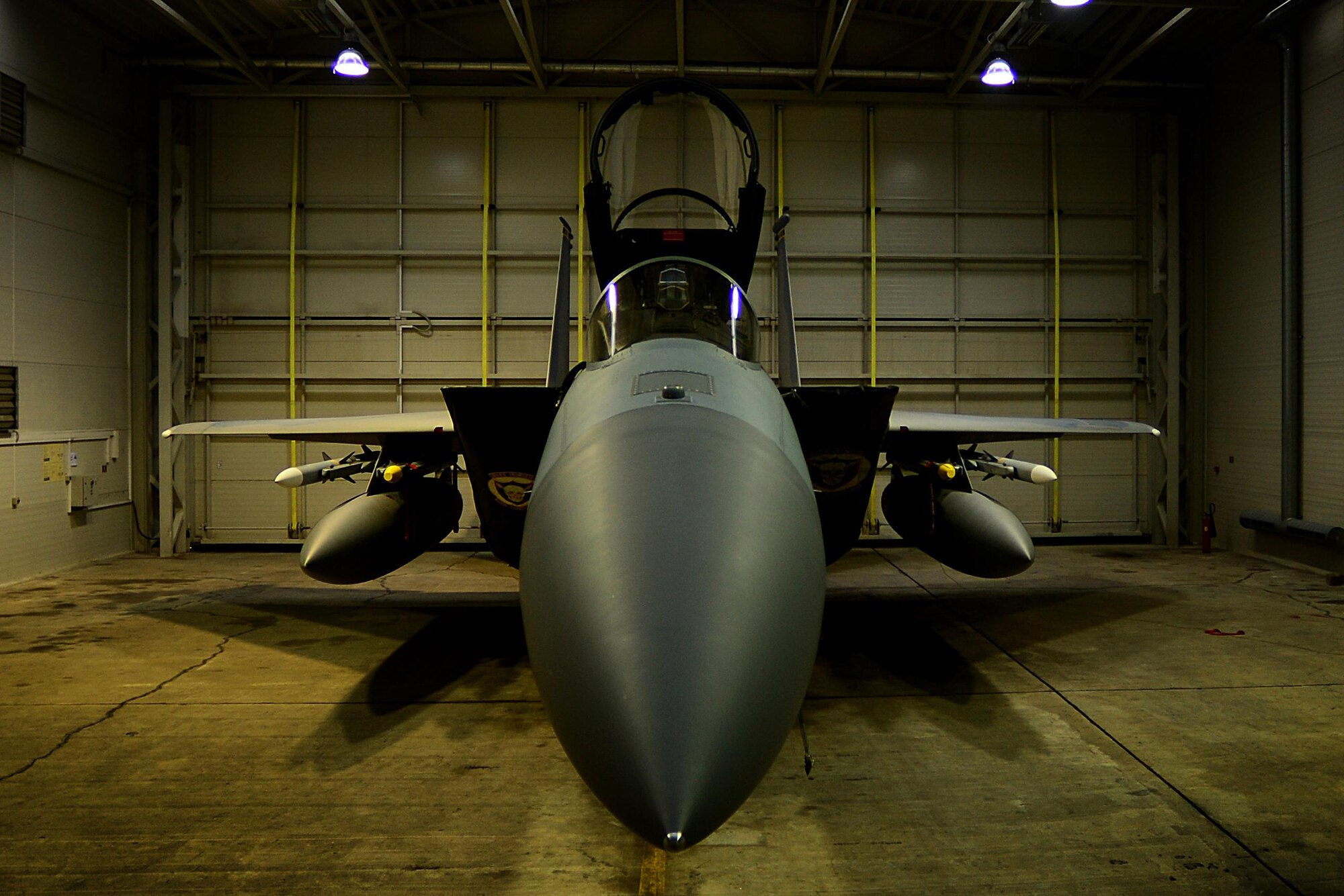 A U.S. Air Force F-15C Eagle configured as a quick reaction aircraft remains ready to execute Baltic Air Policing operations at Siauliai Air Base, Lithuania, Sept. 4, 2017. The Eagle is a combat proven, tactical fighter that can penetrate rival defenses and outperform and outfight any current opposing aircraft, giving NATO the strategic access critical to meet Article 5 commitments and to respond to threats against its allies and partners. (U.S. Air Force photo/ Tech. Sgt. Matthew Plew)