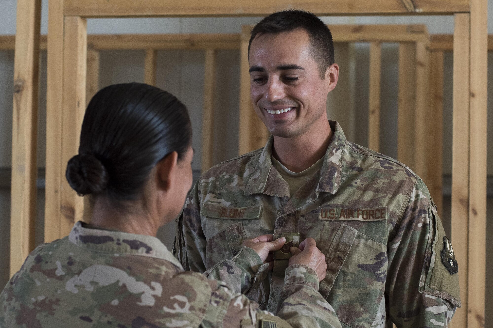 Army mom there for Air Force son