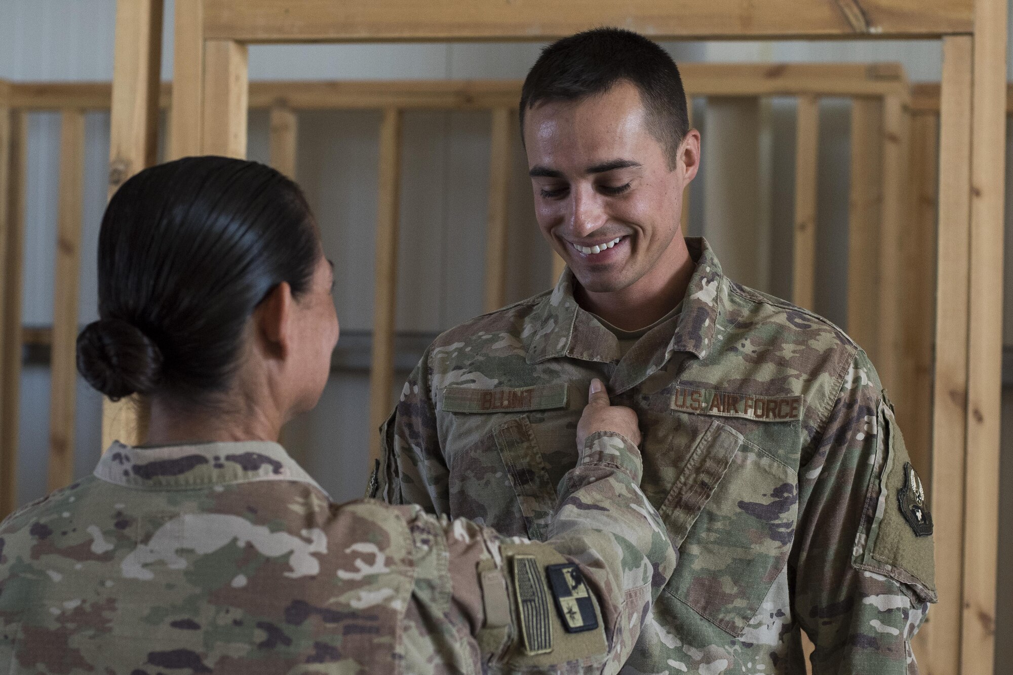 Army mom there for Air Force son