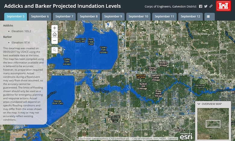 Users can use this GIS based product to assist in seeing where floodwaters will recede from in the coming days. This map has been compiled using the best information available and is believed to be accurate; however, its preparation required many assumptions. It may or may not accurately reflect existing conditions.