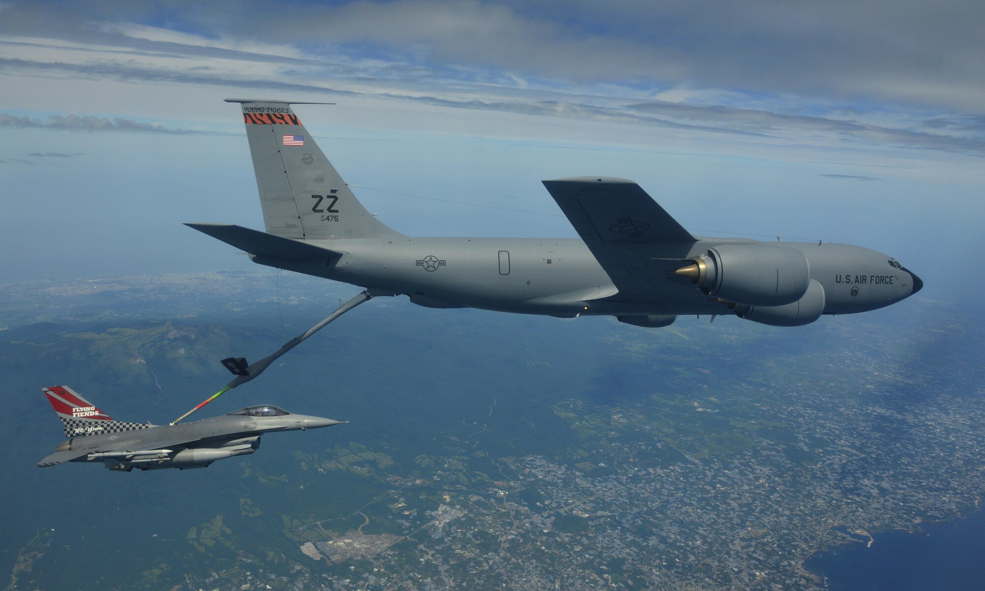 U.S. Air Force, U. S. Marine Corps, Japan Air Defense Force and Republic of Korea Air Force conduct show of force