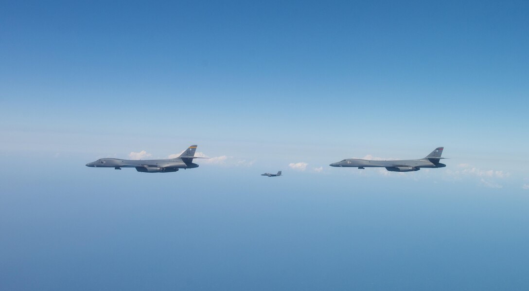 U.S. Air Force, U. S. Marine Corps, Japan Air Defense Force and Republic of Korea Air Force conduct show of force