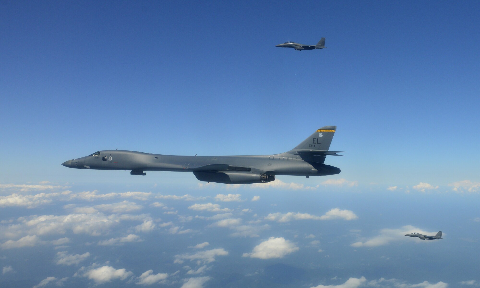 U.S. Air Force, U. S. Marine Corps, Japan Air Defense Force and Republic of Korea Air Force conduct show of force