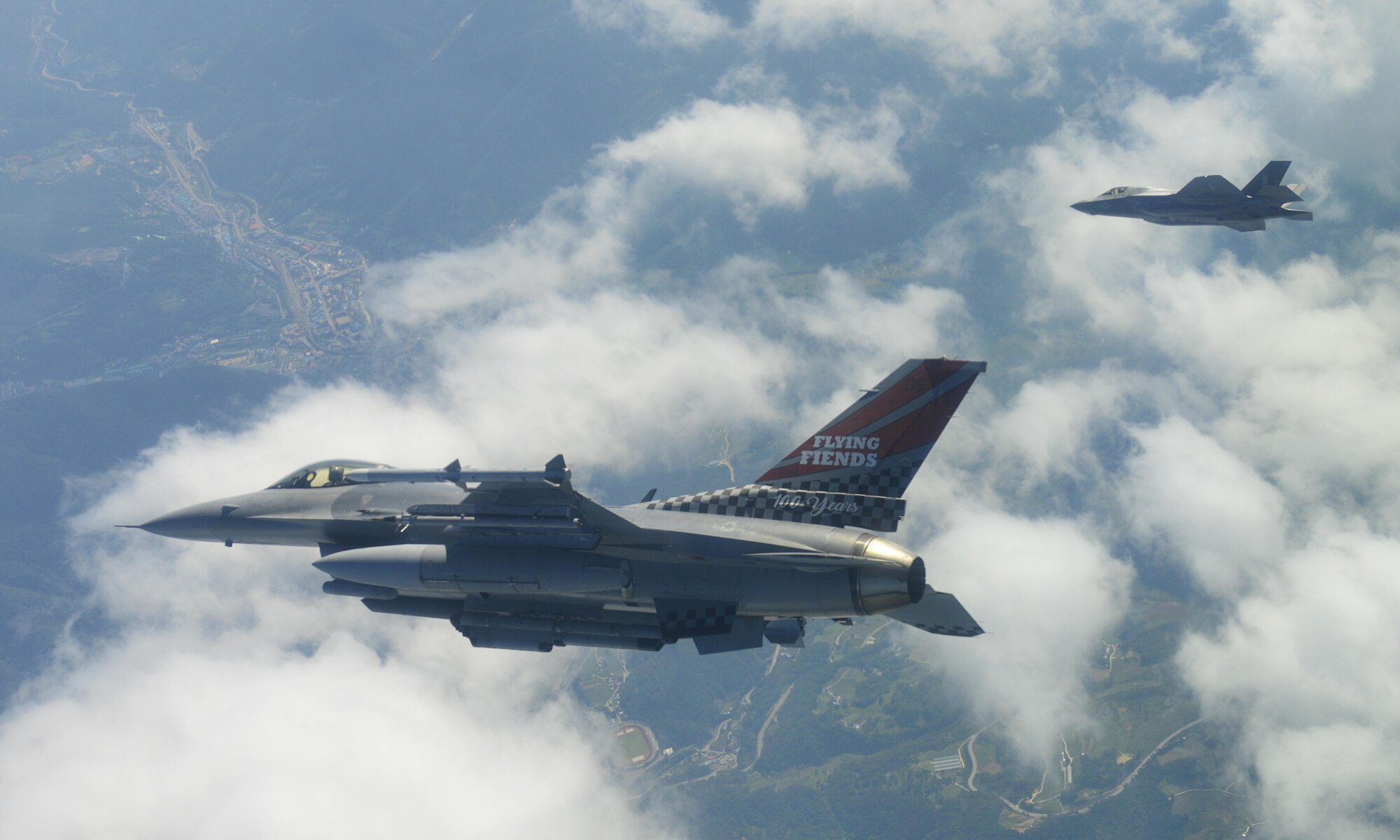 U.S. Air Force, U. S. Marine Corps, Japan Air Defense Force and Republic of Korea Air Force conduct show of force