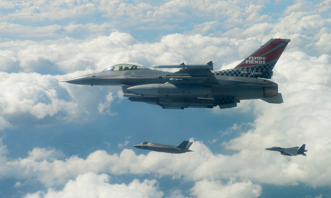 U.S. Air Force, U. S. Marine Corps, Japan Air Defense Force and Republic of Korea Air Force conduct show of force