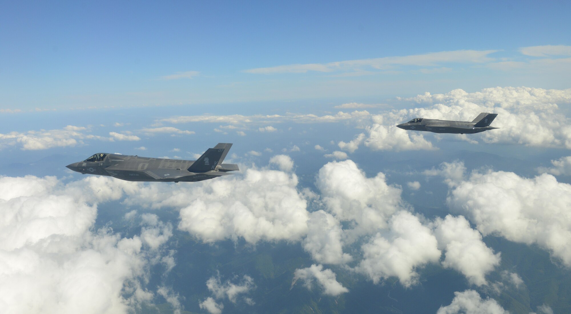 U.S. Air Force, U. S. Marine Corps, Japan Air Defense Force and Republic of Korea Air Force conduct show of force