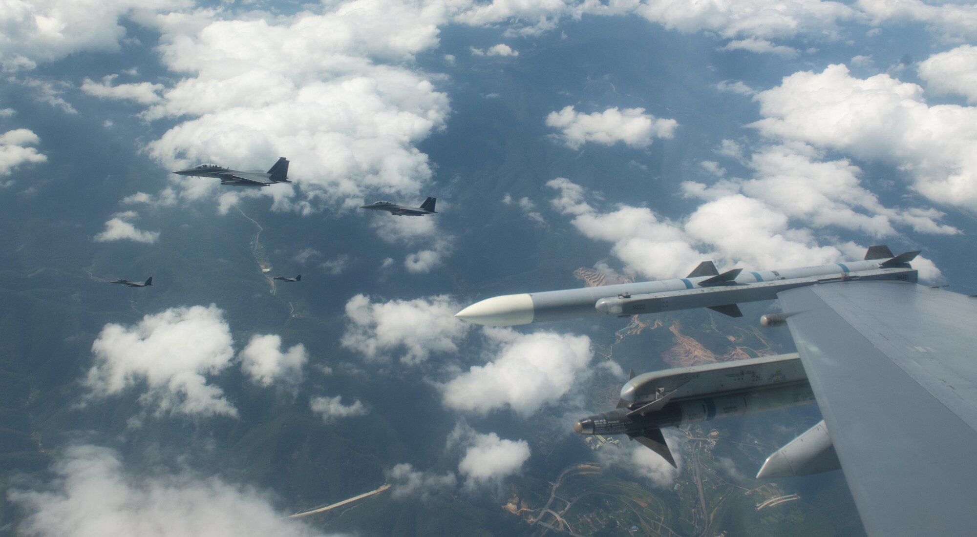 U.S. Air Force, U. S. Marine Corps, Japan Air Defense Force and Republic of Korea Air Force conduct show of force