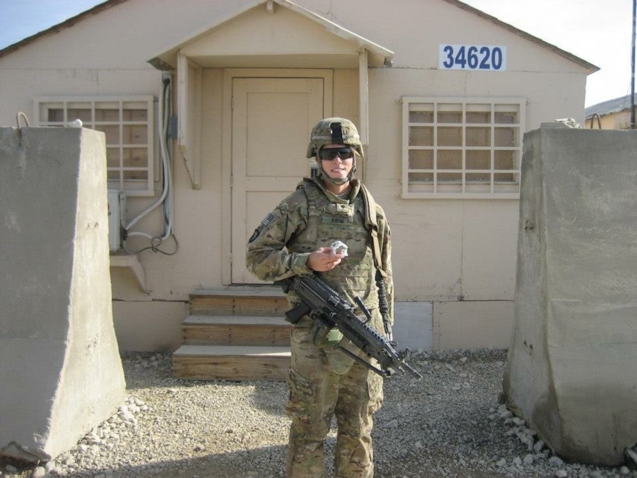 Army Staff Sgt. Jennifer Kirim who’s currently assigned at the Black Canyon Recruiting Center in Phoenix, poses while deployed in Afghanistan in 2012, while at the rank of specialist. Kirim deployed to Afghanistan with the 101st Airborne Division as a recovery mechanic. Courtesy photo