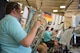 Bavarian musicians play traditional folk music at the 21st annual Oktoberfest at Holloman Air Force Base, N.M. Aug. 26, 2017. The German Air Force Flying Training Center has hosted this annual event at Holloman since 1996 with this one being their last. (U.S. Air Force photo by SSgt. Warren D. Spearman)