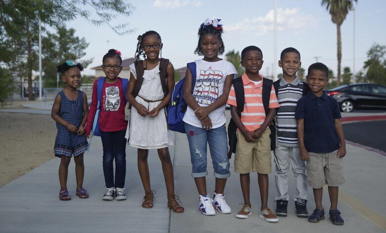Back to school season began at Condor Elementary aboard the Marine Corps Air Ground Combat Center, Twentynine Palms, Calif., August 21, 2017. Condor Elementary is a professional learning community that offers equitable learning opportunities for all its of members.