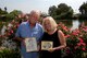 Bruce Hallberg holds a photo of his brother, Sgt. 1st Class Roger Hallberg, a green beret who went missing during the Vietnam War in March 1967, while his sister holds a photo of her, Bruce and Roger when they were children, outside their home in Discovery Bay, Calif., Sept. 5, 2017. Sergeant Hallberg has been missing for more than 50 years. (U.S. Air Force photo by Tech. Sgt. James Hodgman)