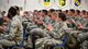 Airmen applaud during a safety day briefing at Barksdale Air Force Base, La., Aug. 31, 2017. With summer coming to an end and fall bringing in the start of the hunting season, Wing Leadership and guest speaker Tony Crow spoke to team Barksdale about risk management and applying safety both on and off-duty.