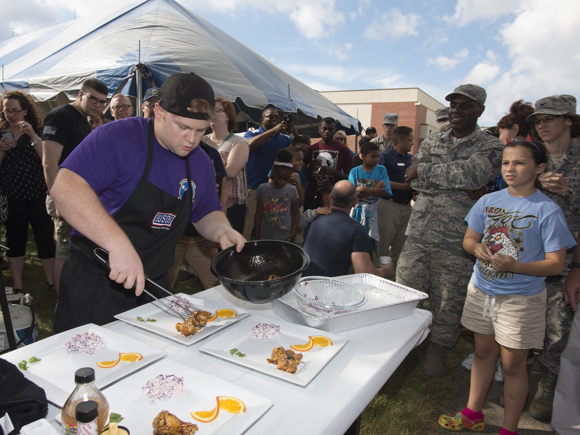 Chef Robert Irvine visits Wright-Patt