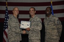 Airmen receive certificates for their selection to staff sergeant Aug. 24, 2017, at McConnell Air Force Base, Kan. The Air Force selected 14,181 senior airmen for promotion, 186 of which are assigned to McConnell. (U.S. Air Force photo/Airman 1st Class Erin McClellan)