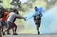 – In a multi-tiered effort to raise esprit de corps, community outreach, and raise money for the 2017 Tyndall Air Force Ball, Tyndall hosted its second annual 5K color run/walk Aug. 26, 2017.
The event allowed approximately 100 participants from Tyndall and the surrounding area to enjoy a fun run with their friends and family.