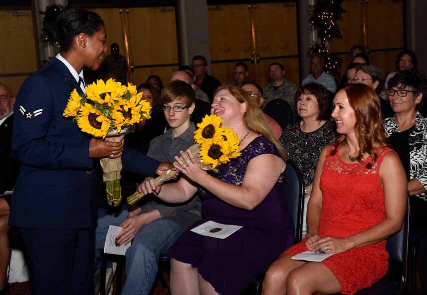 A change of command ceremony