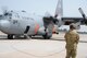 A Modular Airborne Fire Fighting System equipped C-130 Hercules aircraft from the Air Force Reserve's 302nd Airlift Wing prepares to depart Peterson Air Force Base, Colorado, Sept. 6, 2017. MAFFS 2 will be based at Fresno Air Tanker Base, California to continue ongoing aerial firefighting efforts in the Western U.S.  (U.S. Air Force photo/Staff Sgt. Frank Casciotta)