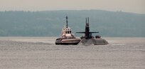 BANGOR, Wash. (Sep. 5, 2017) The Blue Crew of the Ohio-class ballistic-missile submarine USS Alabama (SSBN 731) returns home to Naval Base Kitsap-Bangor following a routine strategic deterrent patrol. Alabama is one of eight ballistic-missile submarines stationed at Naval Base Kitsap-Bangor, providing the most survivable leg of the strategic deterrence triad for the United States. (U.S. Navy photo by Mass Communication Specialist 1st Class Amanda R. Gray/Released)