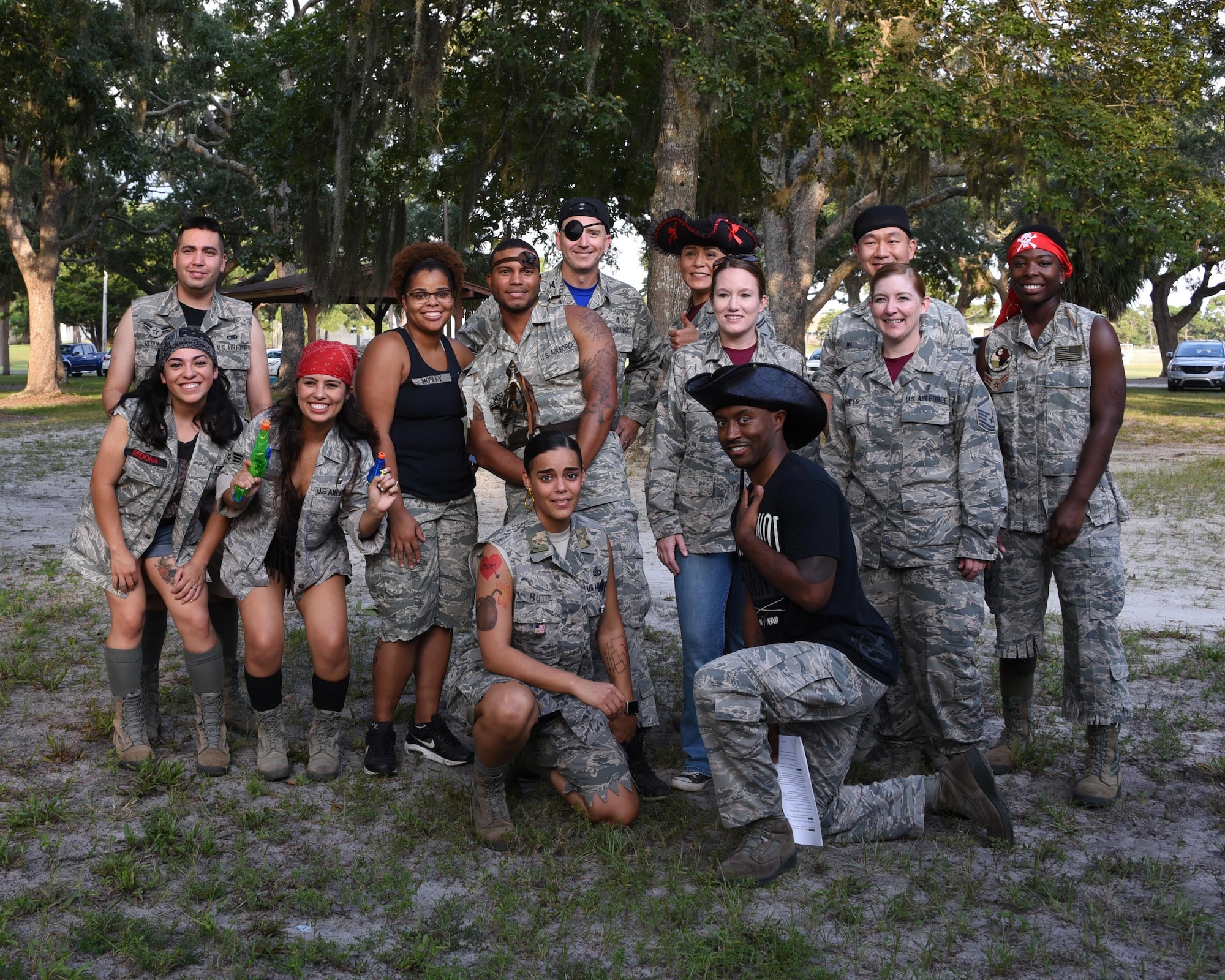 Tyndall hosted its annual combat dining-in event in Heritage Park on Tyndall Air Force Base, Florida, Aug. 25, 2017.