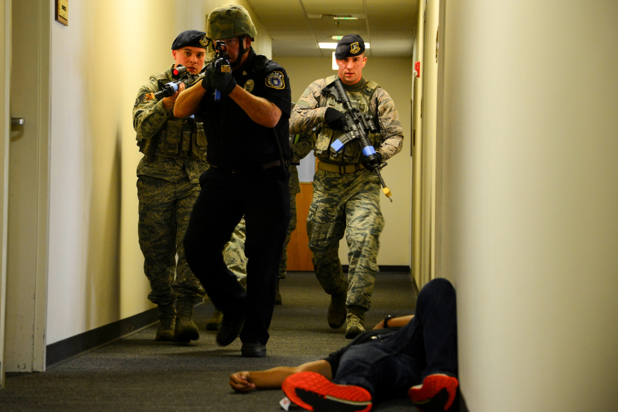 Run, hide, fight – Fairchild conducts active shooter exercise