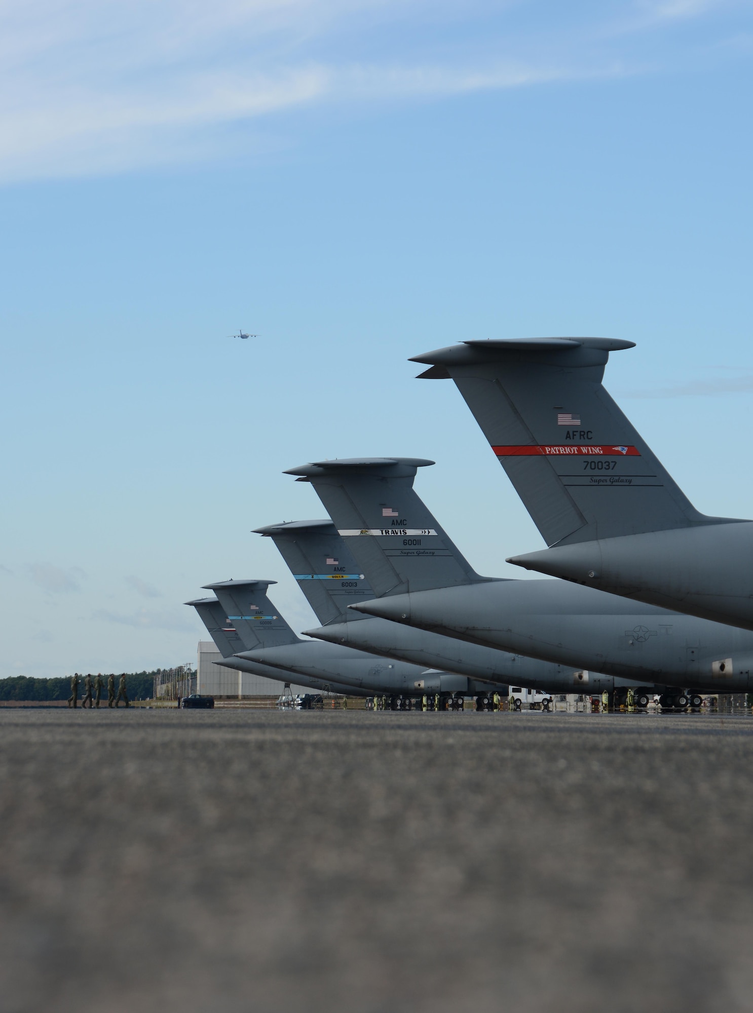 C-5A Galaxy 70-0461 departs September 7, 2017, from Westover Air Reserve Base, Mass. 0461 was the final C-5A in the Air Force's inventory and is destined to retire at the boneyard in Davis-Monthan Air Force Base, Ariz. (U.S. Air Force photo by Airman Hanna N. Smith)