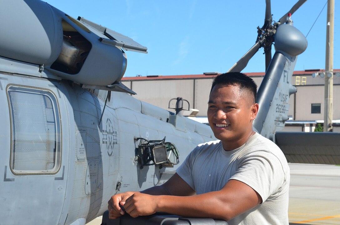 After flying weeklong relief efforts in Texas, 920th Rescue Wing reserve maintenance teams readied its aircraft to be  relocated September 7 in response to Hurricane Irma’s projected path and to pre-position for rescue efforts after the storm if needed. Aircrews flew three HH-60G “Jolly” Pave Hawk helicopters to Orlando; and two HC-130P/N “King” fixed-wing aerial refueling aircraft to Georgia; while pararescue teams configured as a rescue assets in case they are called into action from the aftermath of the storm. (U.S. Air Force photo/Maj. Cathleen Snow)