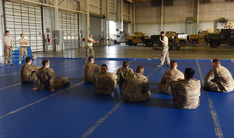 Members of the 90th Security Forces Group participated in their annual combative training here, Sept. 5.