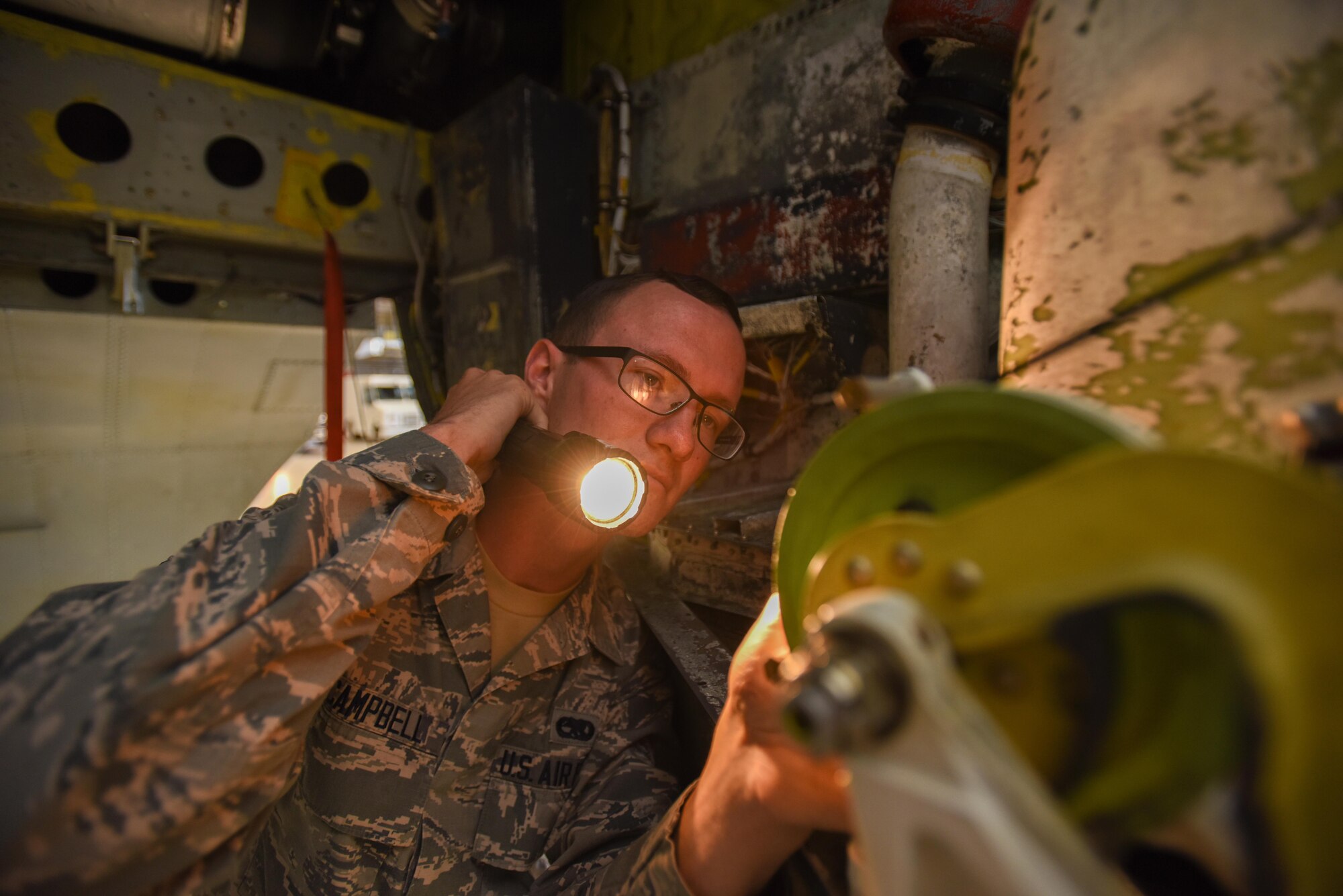 Senior Airman Xavier Campbell, an Electro-Environmental Journeyman with the 912th Aircraft Maintenance Squadron Bomber Aircraft Maintenance Unit, is the 412th Test Wing’s Warrior of the Week.