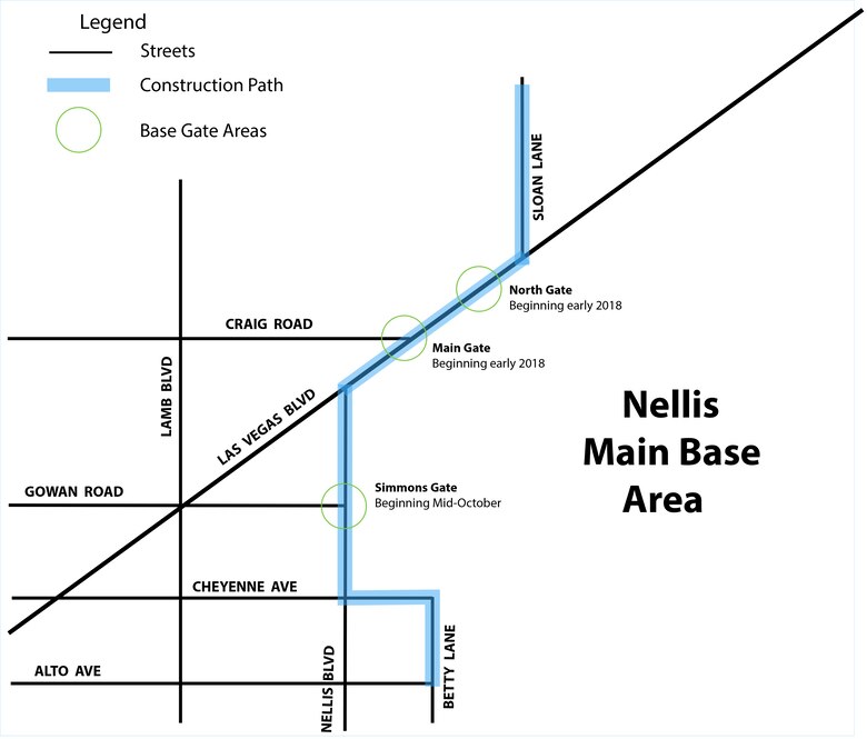 Expect traffic delays at base entry gates > Nellis Air Force Base > News