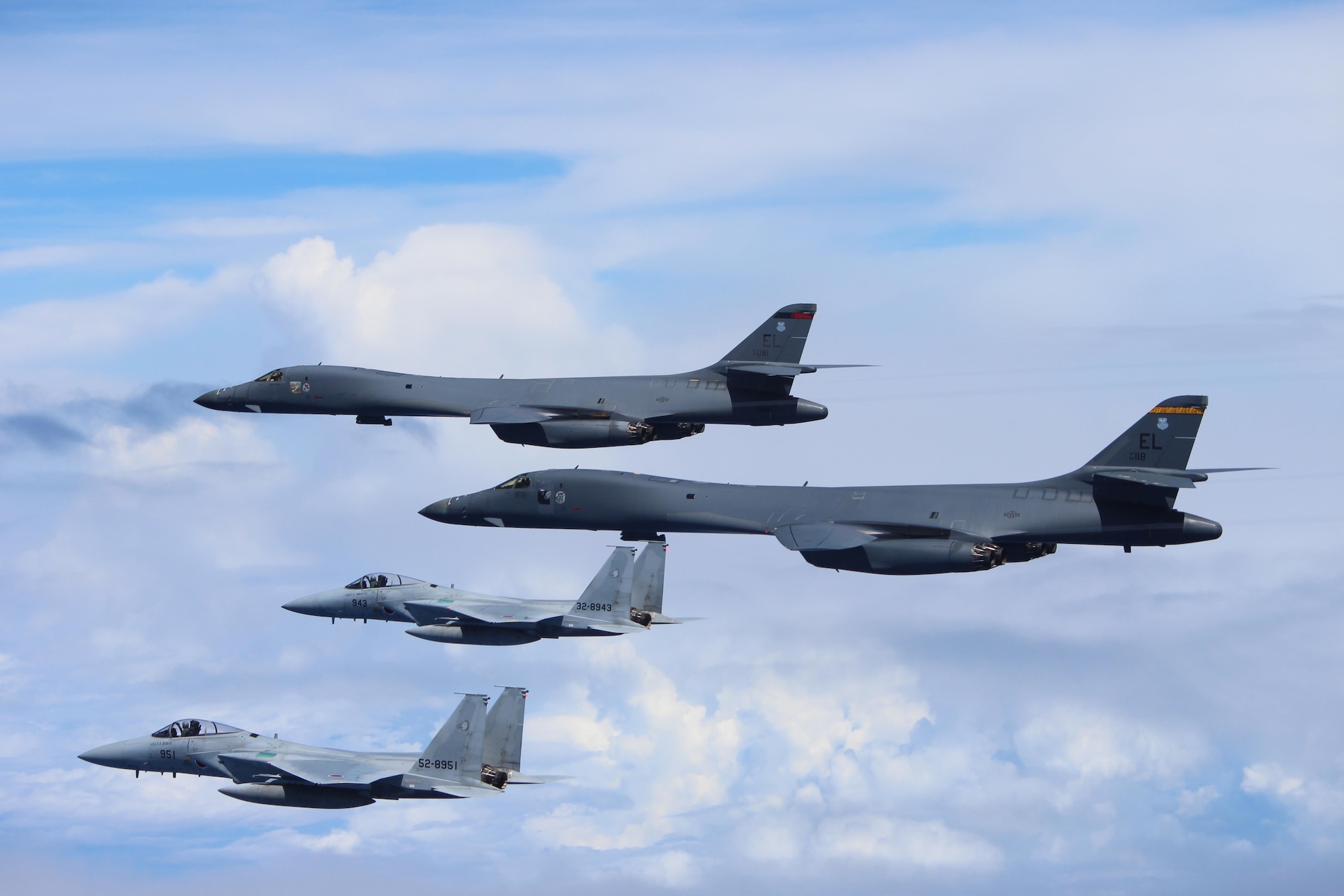 U.S. Air Force B-1B Lancers integrate with JASDF for training mission