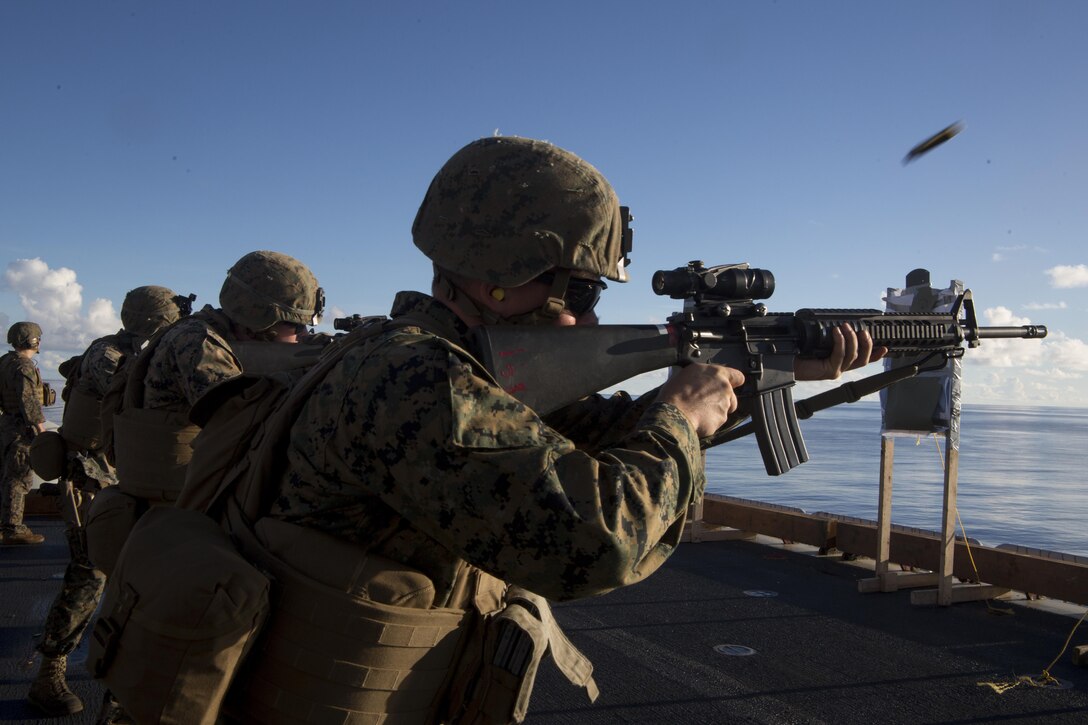 The 31st MEU partners with the Navy’s Amphibious Squadron 11 to form the amphibious component of the Bonhomme Richard Expeditionary Strike Group. The 31st MEU and PHIBRON 11 combine to provide a cohesive blue-green team capable of accomplishing a variety of missions across the Indo-Asia-Pacific region.