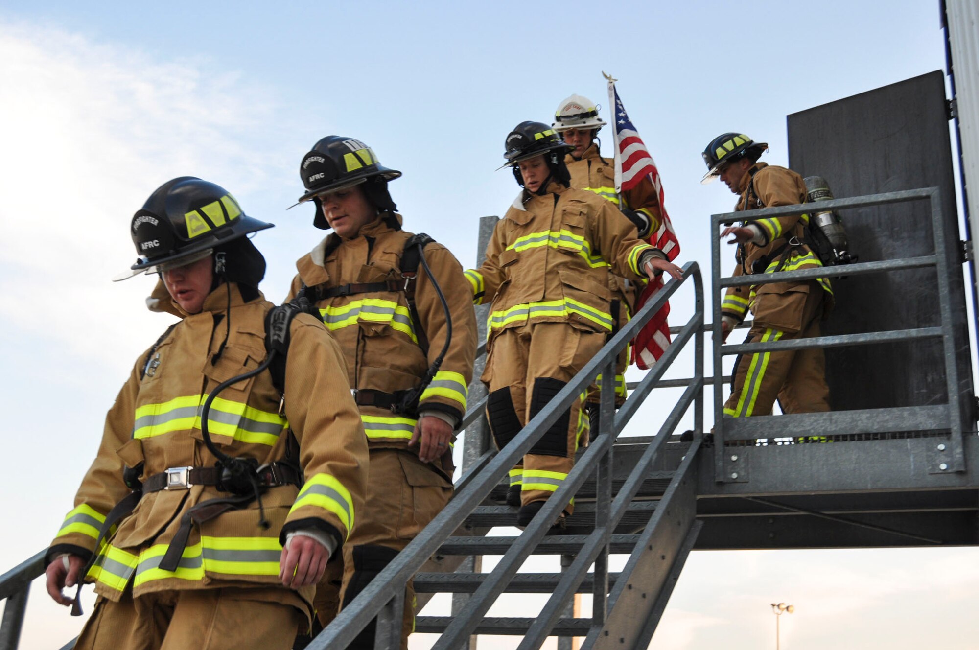433rd CES firefighters pay tribute to 9/11 firefighters