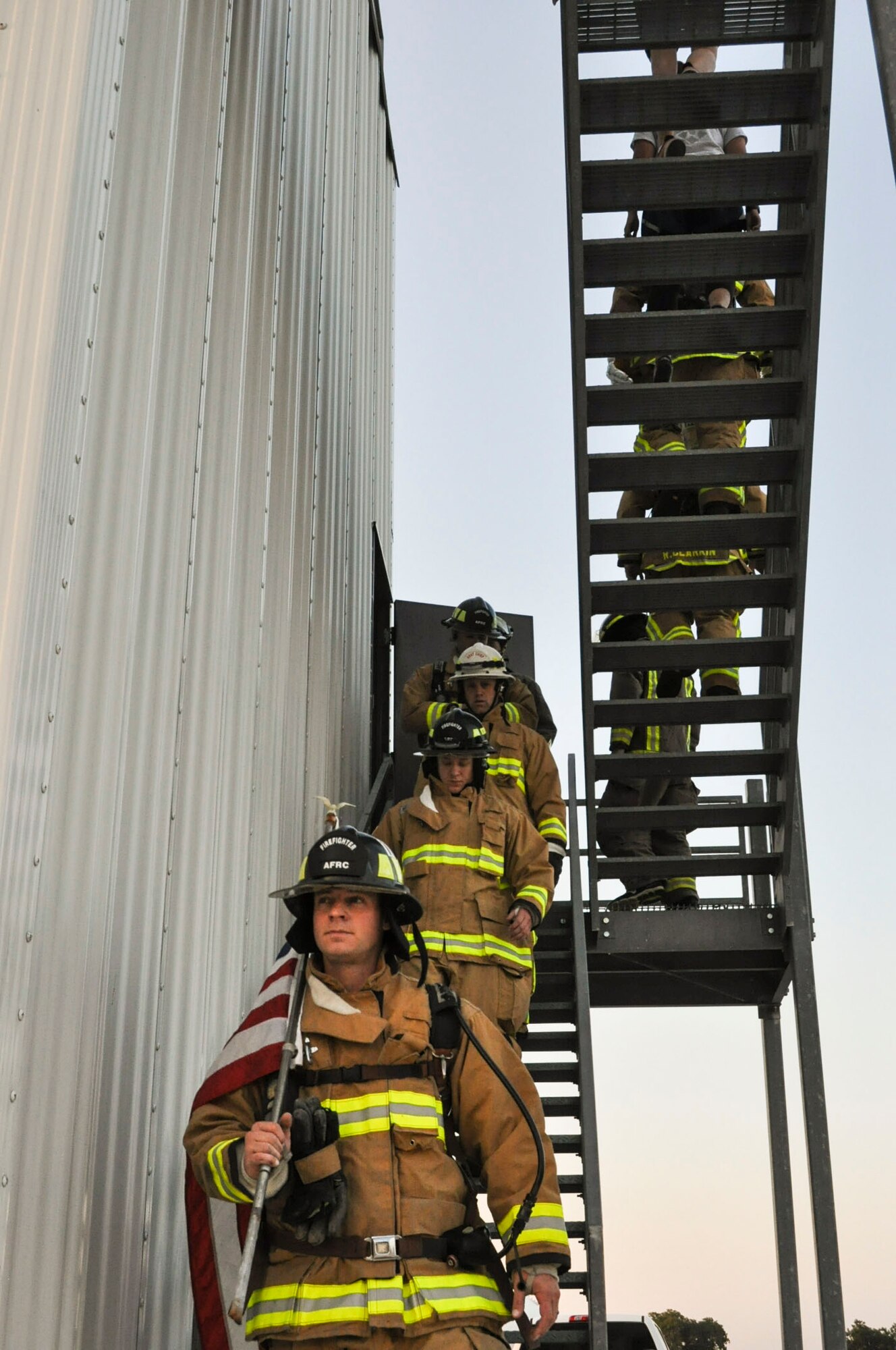 433rd CES firefighters pay tribute to 9/11 firefighters