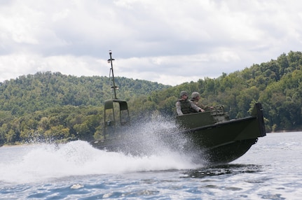 The Tygart Lake was used as training gounds on Friday, September 8, 2017 for the 459th Engineer Company, located out of  New Martinsville, West Virginia. The exercise required reserve Soldiers to assemble and disassemble pieces to form an Improved Ribbon Bridge.