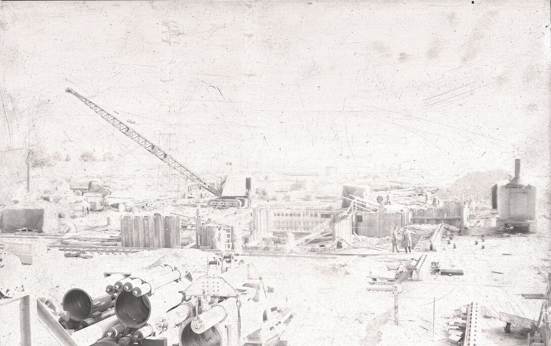 IMAGE: 12/15/44
Gun emplacements and screen tower, main battery