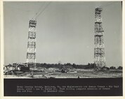IMAGE: 12/15/1944
ORDNANCE HISTORY: NPG, Dahlgren, Gun Emplacements and Screen Towers-NOy 8449 Specs
13115-Lee T. Turner Co. View showing complete erection of Towers B-4 and C-4, 15 Dec, 1944.
