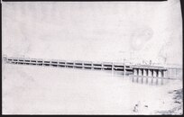 IMAGE: 12/15/1944
MARITIME HISTORY: Naval Proving Ground (NPG)- Dock at Berbers Point NOy 9651- Specs 14156 Diamond Construction Co.
View showing up-stream side of dock and steel pile bulkhead. Tide Bridge by NPG.