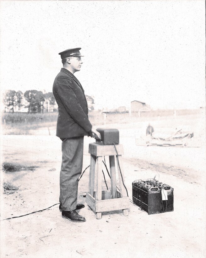 IMAGE: 1925
COMMUNICATION HISTORY: Luke operating the keyboard.