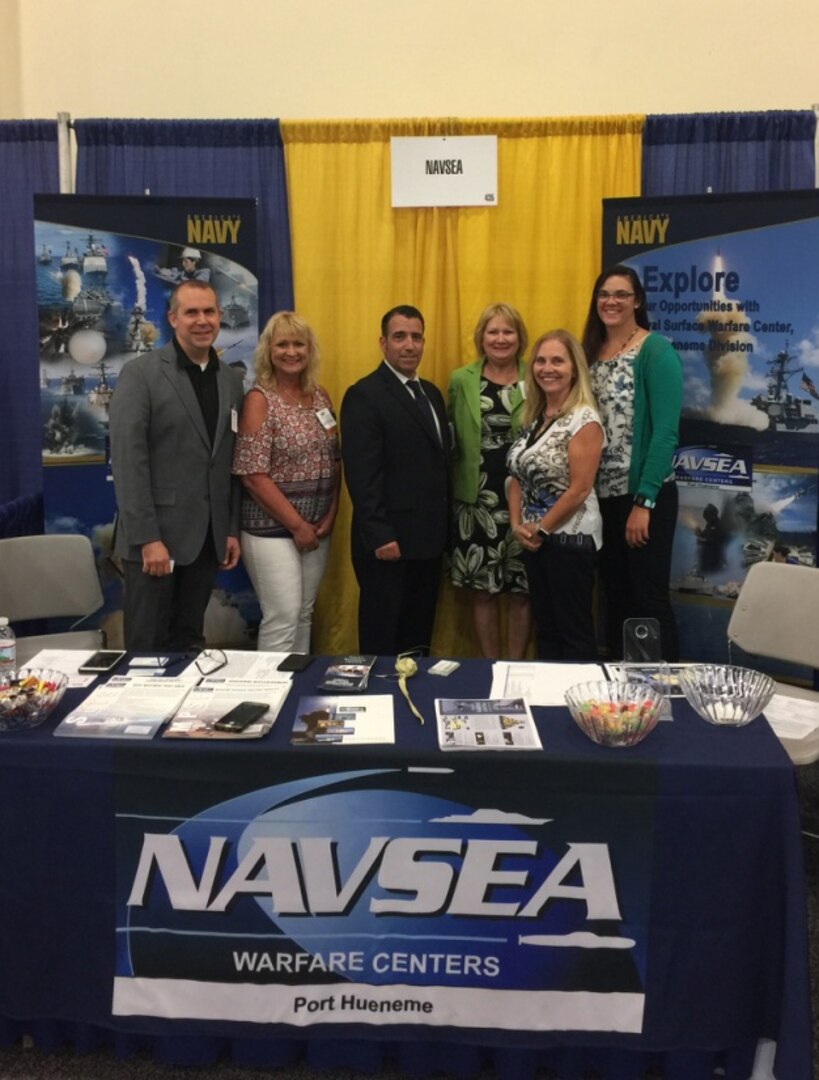 Image: Small Business Deputy, Kim Barnard and other small business representatives from across Naval Sea Systems Command, during the 2017 Department of the Navy Gold Coast Conference.