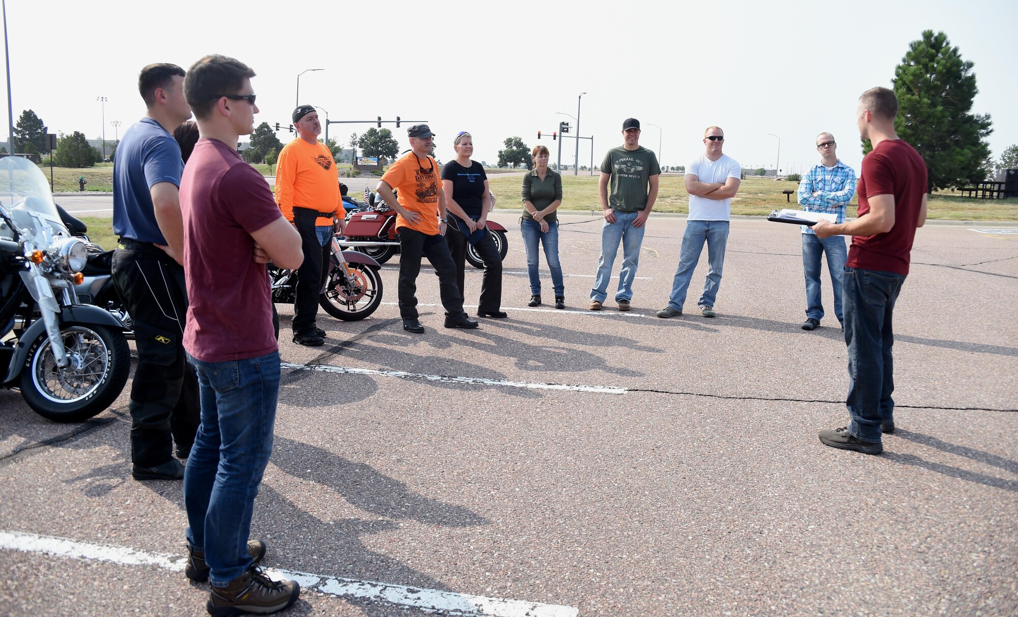 Motorcycles; mentors embark on end-of-season ride