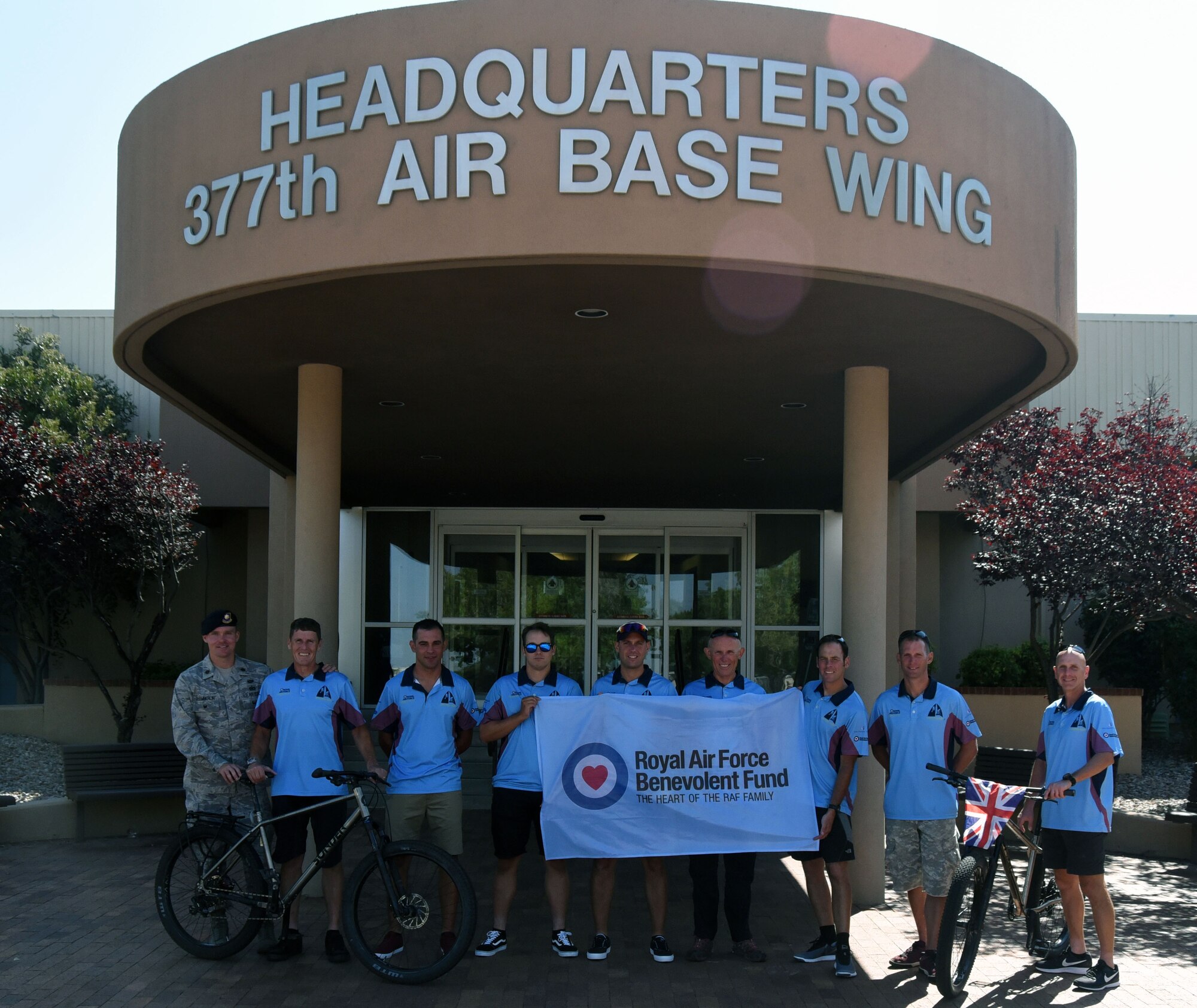 Royal Air Force Regiment bikes across North America