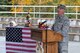 U.S. Air Force Capt. Mark Mcgregor, a 354th Fighter Wing chaplain, gives the invocation during a 9/11 Remembrance Ceremony, Sept. 11, 2017, at Eielson Air Force Base, Alaska. In his invocation, Mcgregor reminded the audience of the emergency responders’ heroic deeds during the attack on the World Trade Center and the Pentagon. (U.S. Air Force photo by Airman 1st Class Eric M. Fisher)