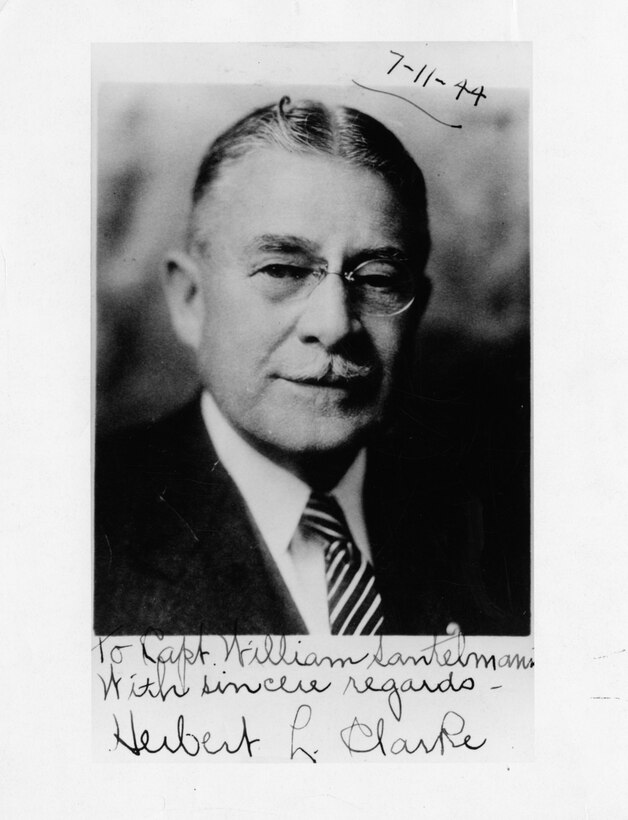 Herbert L. Clarke image, autograph