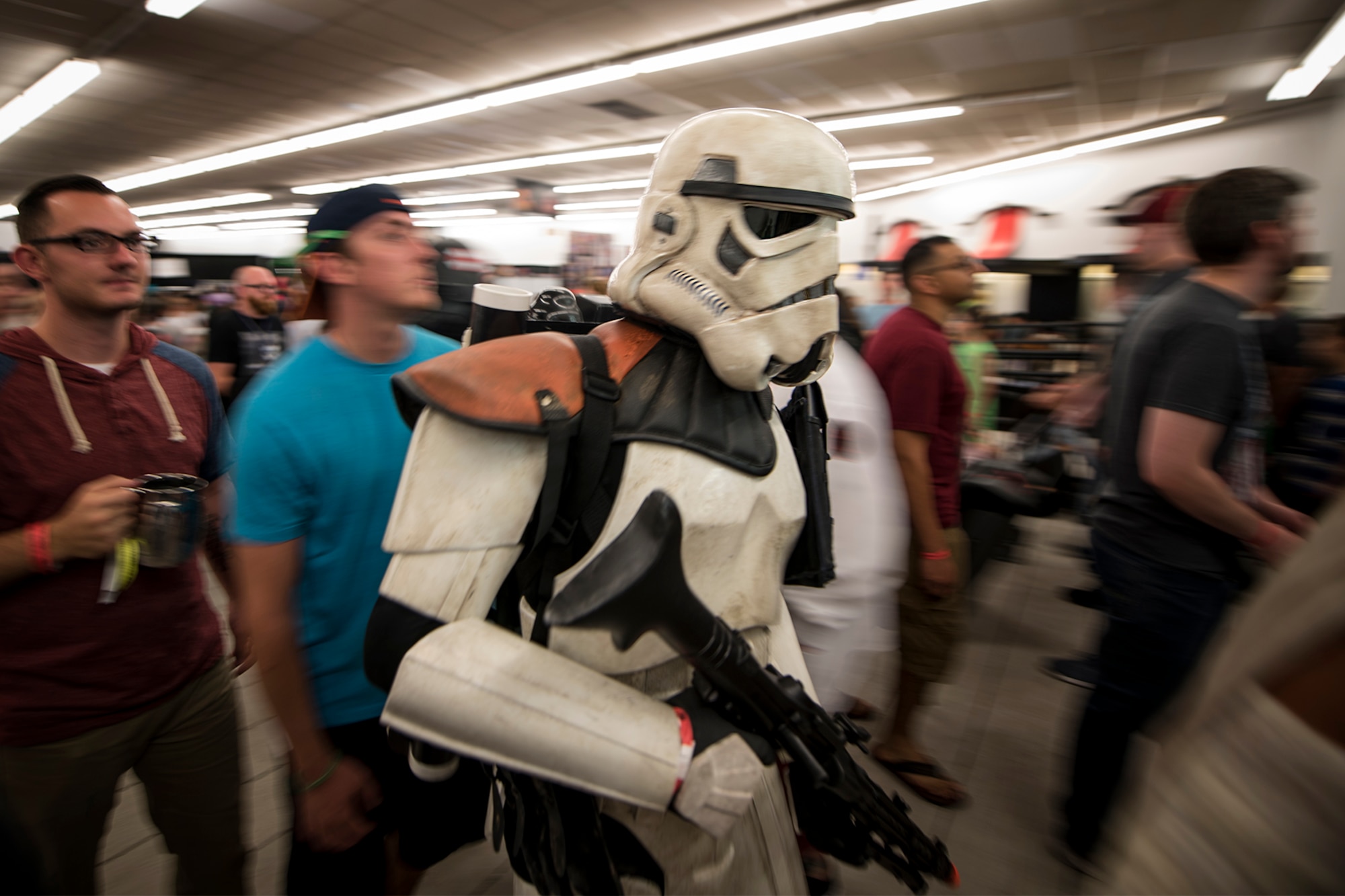 Cosplayers from around the state came and participated in the Colorado Springs Comic Con in Colorado Springs, Colorado, Aug. 26, 2017. Highlighting the weekend, actors and actresses from well-known movie franchises and TV series were on hand to meet and greet fans. (U.S. Air Force photo by Senior Airman Dennis Hoffman)
